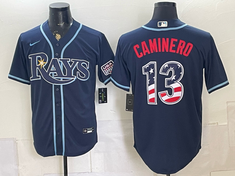 Men 2026Tampa Bay Rays #13 Caminero blue Game Nike MLB Jersey 0726001->houston astros->MLB Jersey